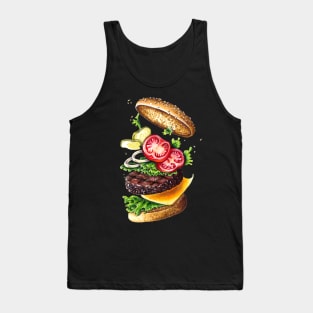 Tasty juicy hamburger Tank Top